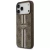 Guess 4G Printed Stripes MagSafe -kotelo iPhone 17 Pro Max (ruskea)