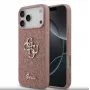 Guess Fixed Glitter Big 4G -kotelo iPhone 17 Pro Max (pinkki)