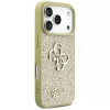 Guess Fixed Glitter Big 4G -suojakotelo Apple iPhone 17 Pro, kulta
