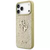 Guess Fixed Glitter Big 4G -kotelo iPhone 17 Pro Max (kulta)