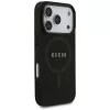 Guess Saffiano Classic Logo MagSafe -kotelo iPhone 17 Pro, musta
