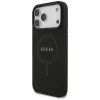 Guess Saffiano Classic Logo MagSafe -kotelo iPhone 17 Pro Max, musta