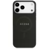 Guess Saffiano Classic Logo MagSafe -kotelo iPhone 17 Pro Max, musta