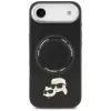 KARL LAGERFELD Karl & Choupette Pins MagSafe -kotelo iPhone Air, musta
