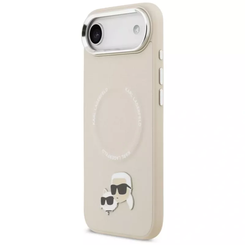 KARL LAGERFELD Karl & Choupette Pins MagSafe-suojakuori Apple iPhone Air -puhelimelle - beige