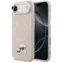 KARL LAGERFELD Karl & Choupette Pins MagSafe -kotelo iPhone Air, pinkki
