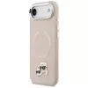 KARL LAGERFELD Karl & Choupette Pins MagSafe -kotelo iPhone Air, pinkki