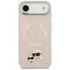 KARL LAGERFELD Karl & Choupette Pins MagSafe -kotelo iPhone Air, pinkki