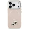 Karl Lagerfeld Karl & Choupette Pins MagSafe -kotelo iPhone 17 Pro, pinkki