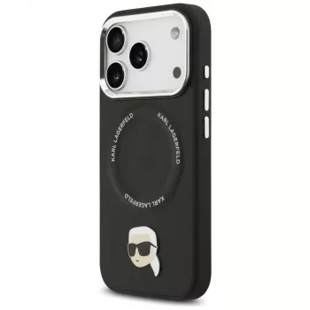 KARL LAGERFELD Karl Pin MagSafe -kotelo Apple iPhone 17 Pro - musta