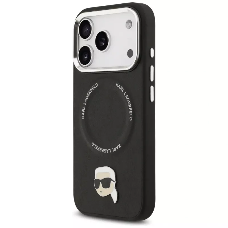 KARL LAGERFELD Karl Pin MagSafe -kotelo Apple iPhone 17 Pro - musta