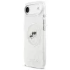 Karl Lagerfeld IML Glitter Karl & Choupette Heads Logo MagSafe-suojakuori Apple iPhone Air -puhelimelle - harmaa