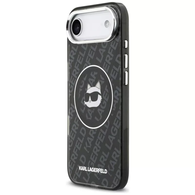 Karl Lagerfeld IML Choupette Head Logo MagSafe-suojakuori Apple iPhone Air -puhelimelle - musta