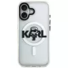 KARL LAGERFELD IML Karl Sketch Logo MagSafe -kotelo Apple iPhone 17, läpinäkyvä
