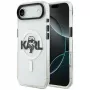 Karl Lagerfeld IML Karl Sketch Logo MagSafe -kotelo iPhone Air, läpinäkyvä