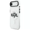 Karl Lagerfeld IML Karl Sketch Logo MagSafe -kotelo iPhone Air, läpinäkyvä