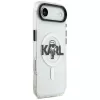 Karl Lagerfeld IML Karl Sketch Logo MagSafe -kotelo iPhone Air, läpinäkyvä