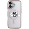 Karl Lagerfeld IML Choupette Sketch Logo MagSafe -kotelo iPhone 17, pinkki
