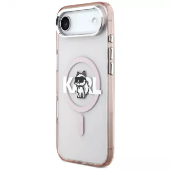 Karl Lagerfeld IML Choupette Sketch Logo MagSafe -kotelo iPhone Air, pinkki