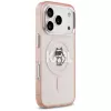 Karl Lagerfeld IML Choupette Sketch Logo MagSafe -suojakotelo iPhone 17 Pro - pinkki