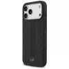 Mercedes Leather Laurel Leaves Stripes MagSafe -suojakotelo iPhone 17 Pro Max - musta