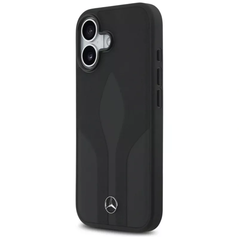 Mercedes Leather The Move MagSafe -suojakotelo iPhone 17 - musta
