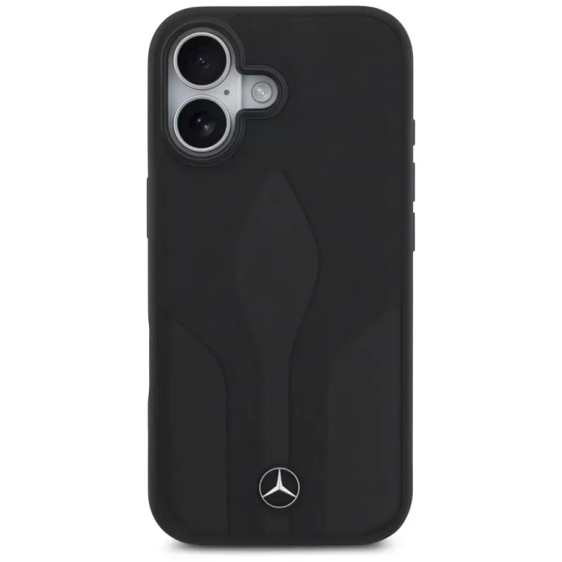 Mercedes Leather The Move MagSafe -suojakotelo iPhone 17 - musta