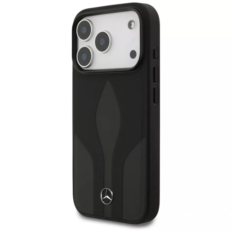 Mercedes Leather The Move MagSafe -suojakotelo iPhone 17 Pro - musta
