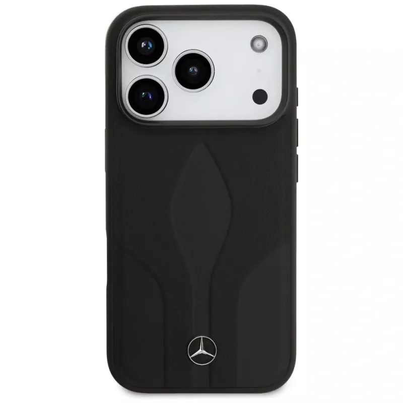 Mercedes Leather The Move MagSafe -suojakotelo iPhone 17 Pro - musta