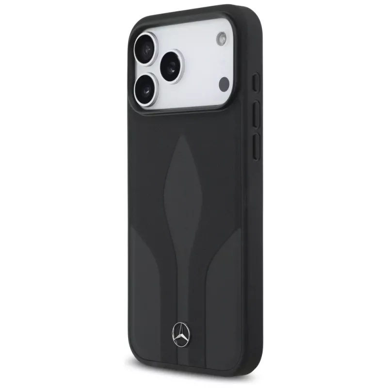 Mercedes Leather The Move MagSafe -suojakotelo iPhone 17 Pro Max - musta