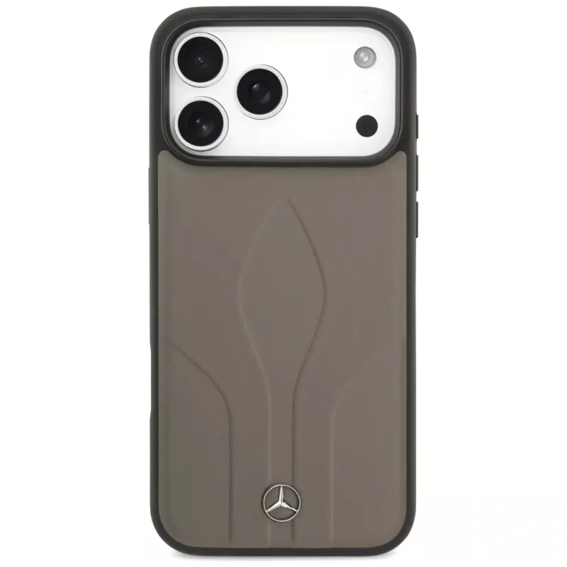Mercedes Leather The Move MagSafe -suojakotelo iPhone 17 Pro Max - taupe