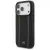 Mercedes Leather Star Pattern Stripes MagSafe -suojakotelo iPhone 17 Pro - musta