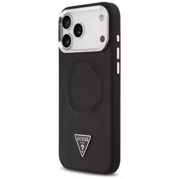 Guess Triangle Logo MagSafe -suojakotelo Apple iPhone 17 Pro (musta)