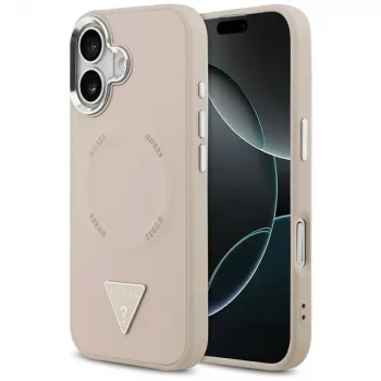 Guess Triangle Logo MagSafe -suojakotelo iPhone 17 (pinkki)