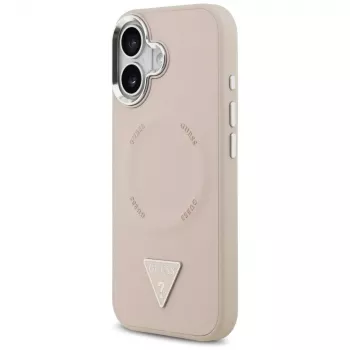 Guess Triangle Logo MagSafe -suojakotelo iPhone 17 (pinkki)