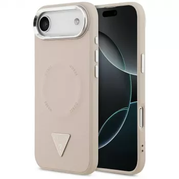 Guess Triangle Logo MagSafe -suojakotelo iPhone Air (pinkki)