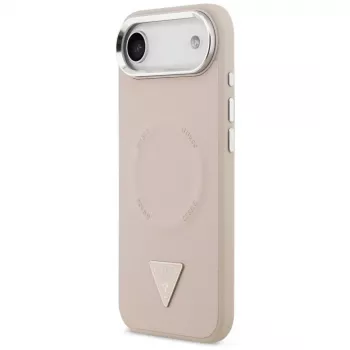 Guess Triangle Logo MagSafe -suojakotelo iPhone Air (pinkki)