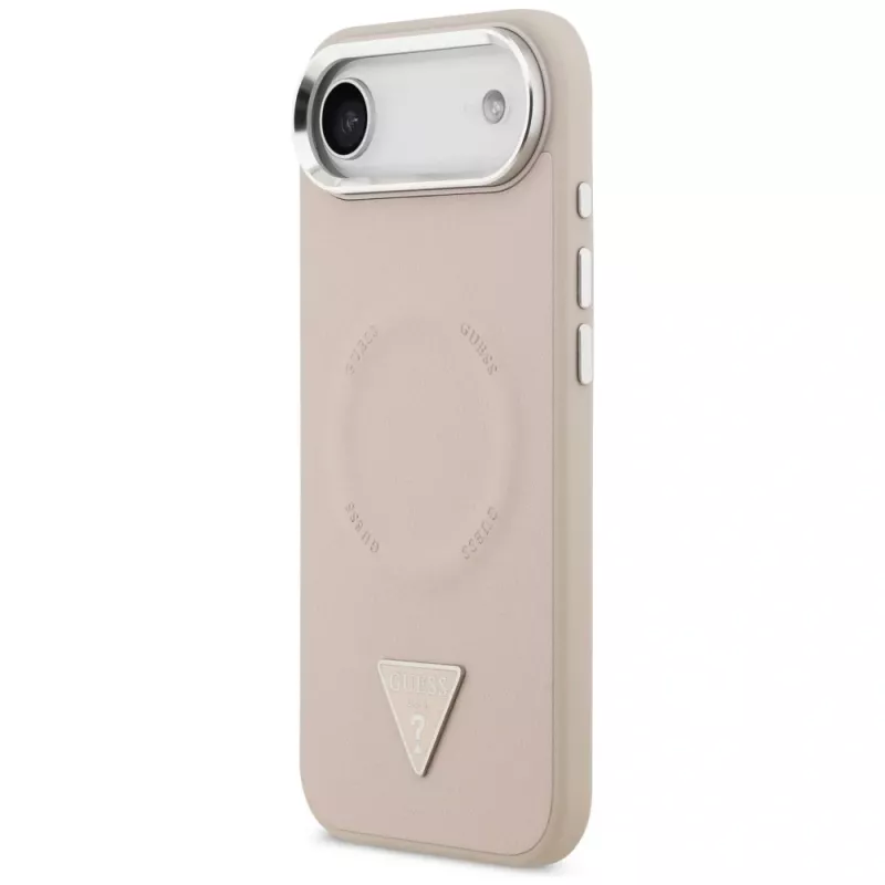 Guess Triangle Logo MagSafe -suojakotelo iPhone Air (pinkki)