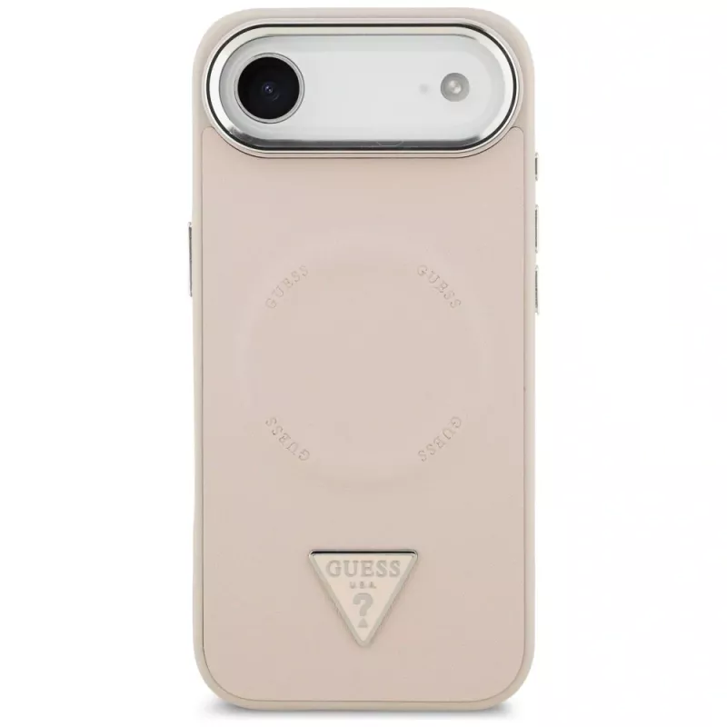 Guess Triangle Logo MagSafe -suojakotelo iPhone Air (pinkki)