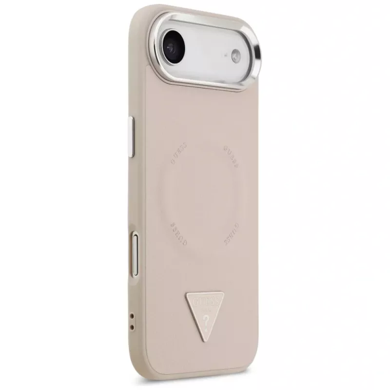 Guess Triangle Logo MagSafe -suojakotelo iPhone Air (pinkki)