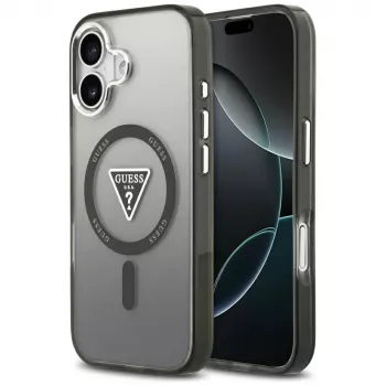 Guess IML Gradient Triangle Logo MagSafe -suojakotelo iPhone 17 - musta