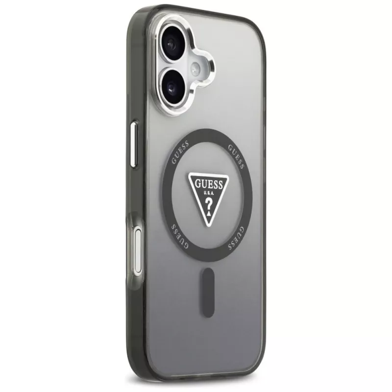 Guess IML Gradient Triangle Logo MagSafe -suojakotelo iPhone 17 - musta