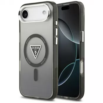 Guess IML Gradient Triangle Logo MagSafe -suojakotelo iPhone Air - musta