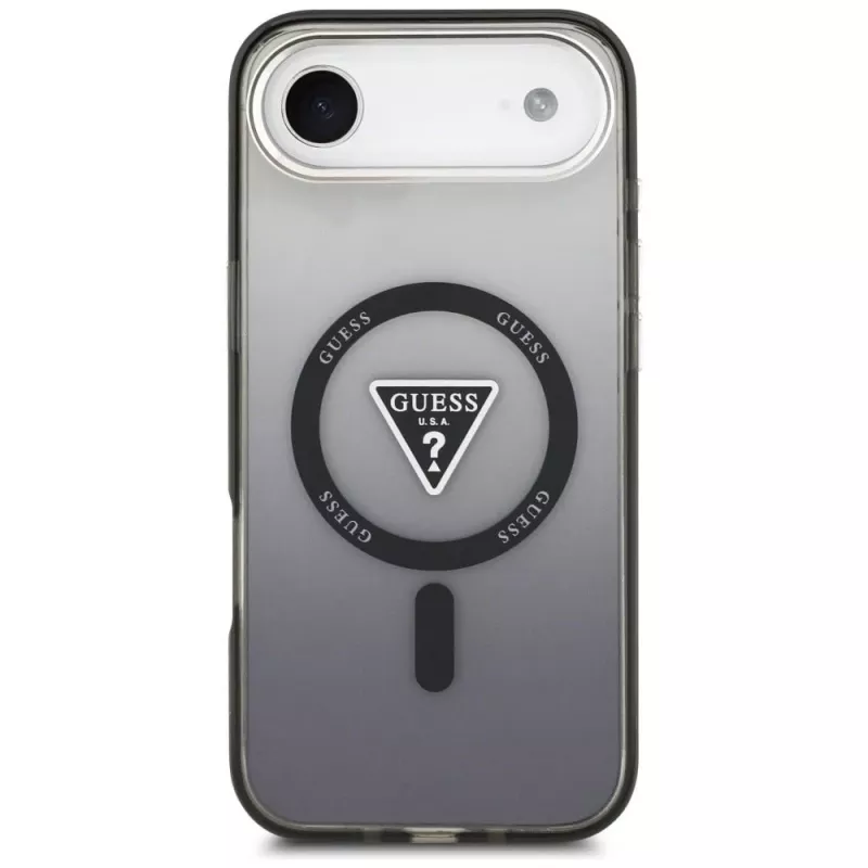 Guess IML Gradient Triangle Logo MagSafe -suojakotelo iPhone Air - musta