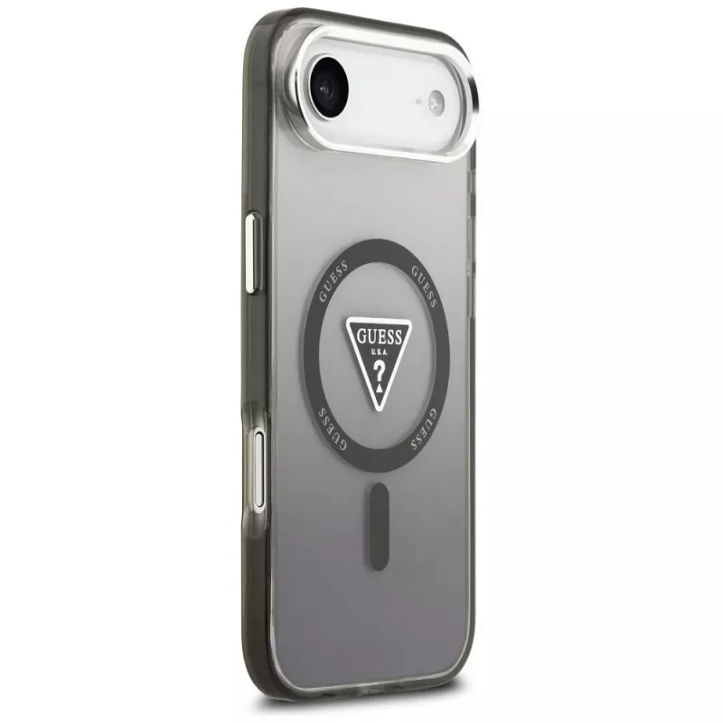 Guess IML Gradient Triangle Logo MagSafe -suojakotelo iPhone Air - musta