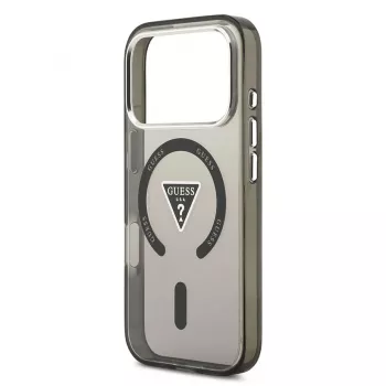 Guess IML Gradient Triangle Logo MagSafe -suojakotelo iPhone 17 Pro - musta