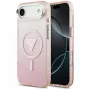 Guess IML Gradient Triangle Logo MagSafe -suojakotelo iPhone Air - pinkki