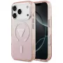 Guess IML Gradient Triangle Logo MagSafe -suojakotelo Apple iPhone 17 Pro - pinkki