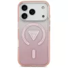 Guess IML Gradient Triangle Logo MagSafe -suojakotelo Apple iPhone 17 Pro - pinkki
