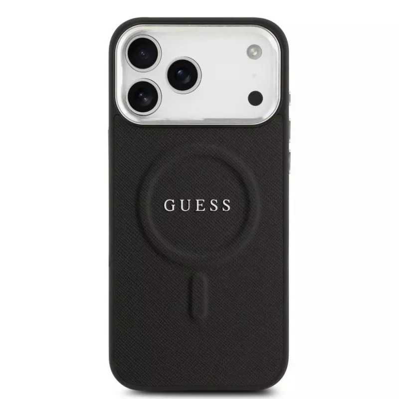 Guess Classic Logo MagSafe -suojakotelo iPhone 17 Pro Max - musta
